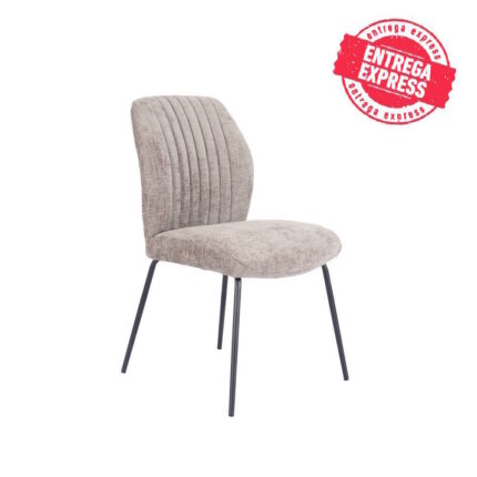 SILLA MOD. NOLAN TELA C/ PIEDRA- PATA NEGRA SE SIRVE EN CAJAS DE 2 UDS